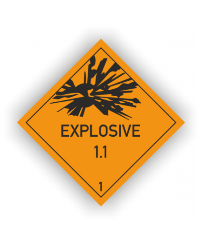Etichete Pentru Explozive Diviziunea 1.1